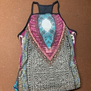 Autumn Teneyl mesh tank in unknown print -